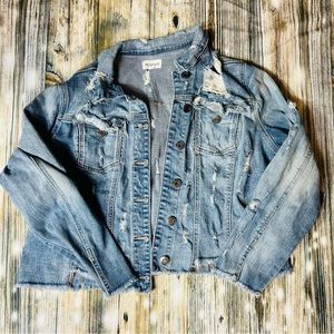 Distressed Jean jacket